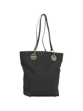 GUCCI GG Canvas Tote Bag Black 120840